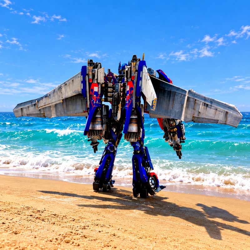 Jetpack Optimus Prime GTA5 MODS