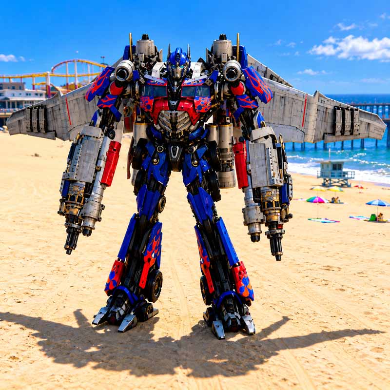 Jetpack Optimus Prime GTA5 MODS