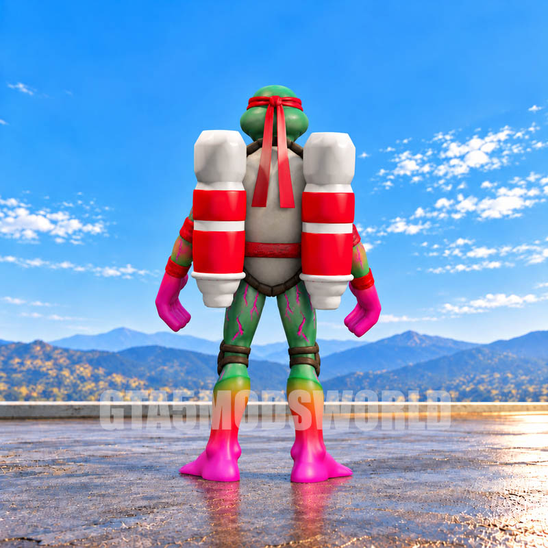 Jetpack Raphael Ninja Turtle GTA5 MODS