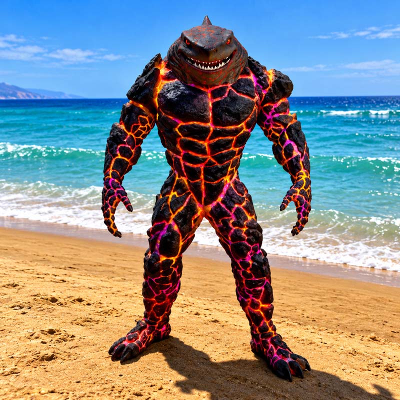 Lava Shark Man 3 GTA5 MODS