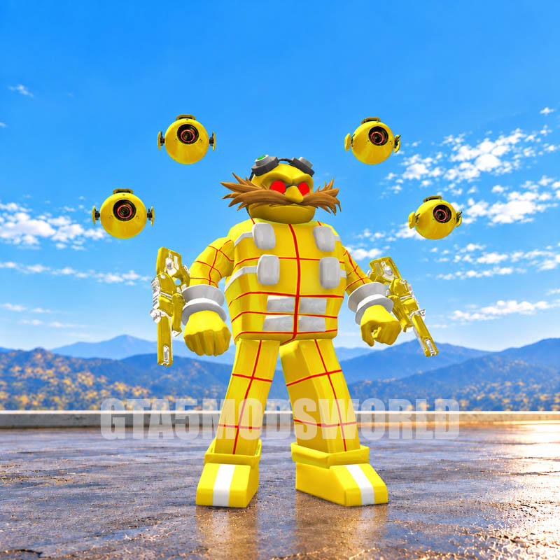 Lego Super Dr Eggman Drones Sonic GTA5 MODS