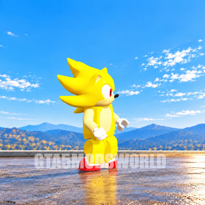 Lego Super Sonic GTA5 MODS