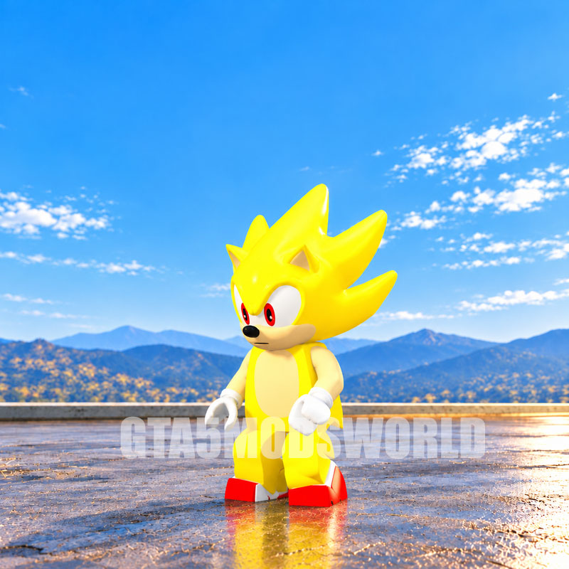 Lego Super Sonic GTA5 MODS