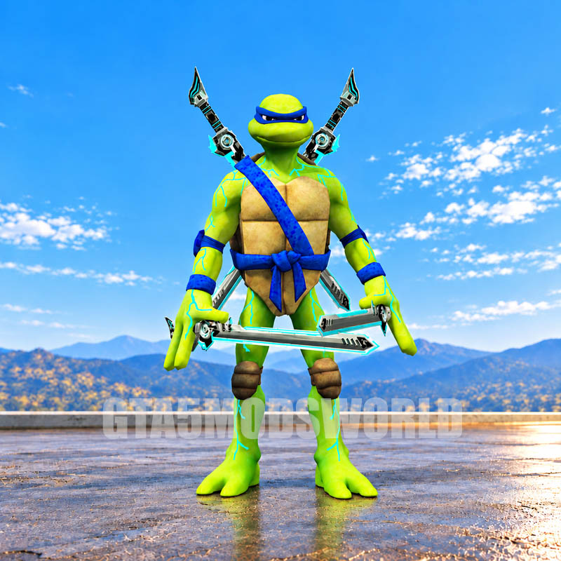Leonardo Ninja Turtle GTA5 MODS