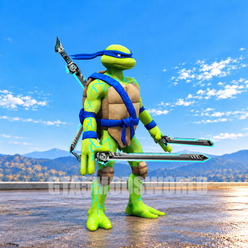 Leonardo Ninja Turtle GTA5 MODS