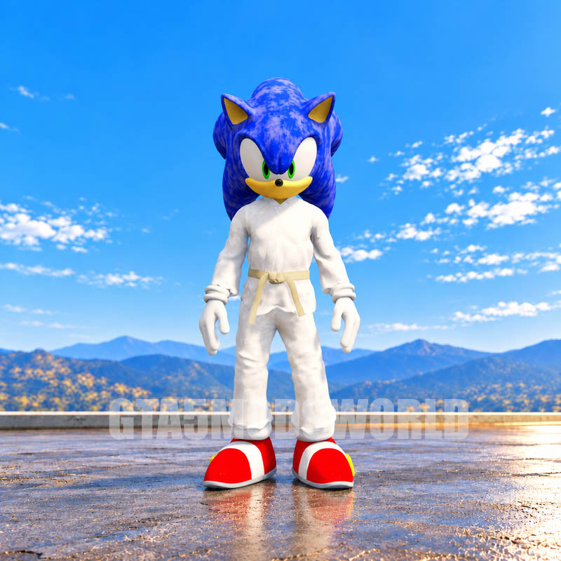 Martial Arts Sonic GTA5 MODS