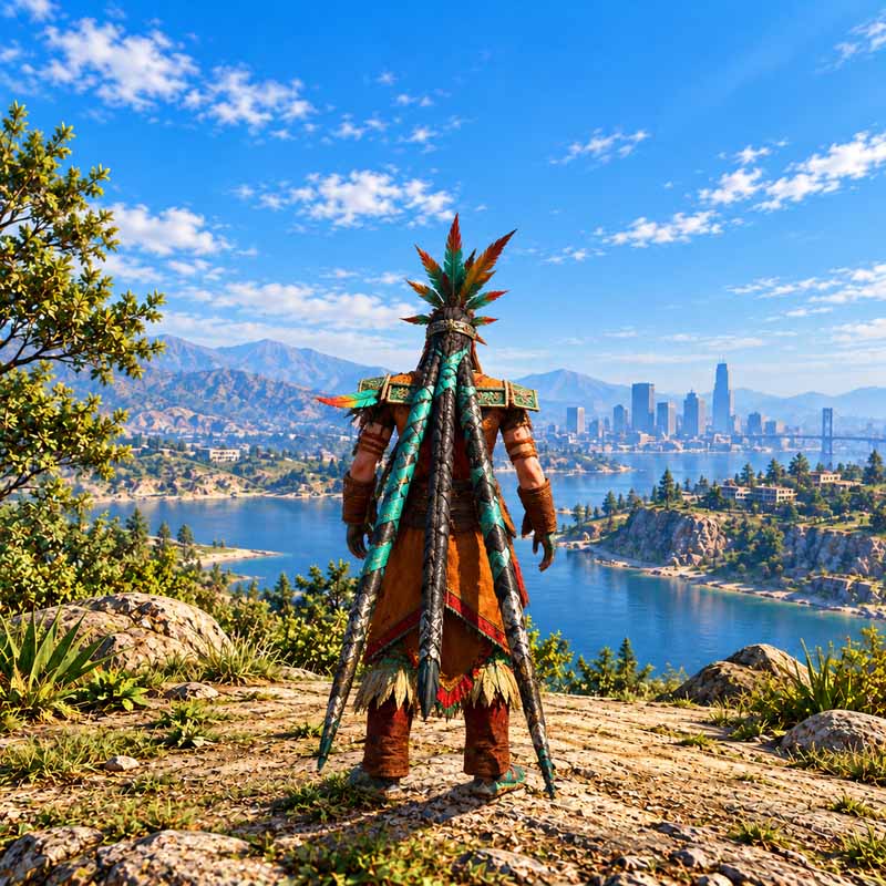 Mayan Skull Warrior GTA5 MODS