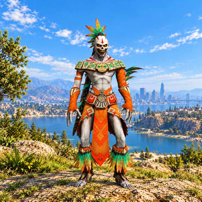 Mayan Skull Warrior GTA5 MODS