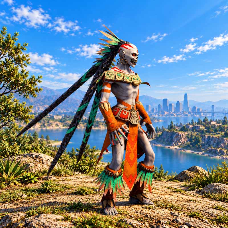 Mayan Skull Warrior GTA5 MODS