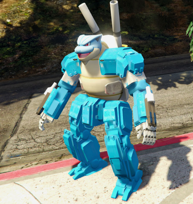 Mecha Cyber Blastoise GTA5 MODS