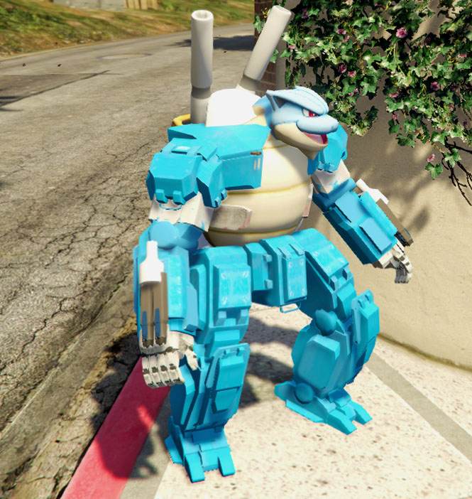 Mecha Cyber Blastoise GTA5 MODS