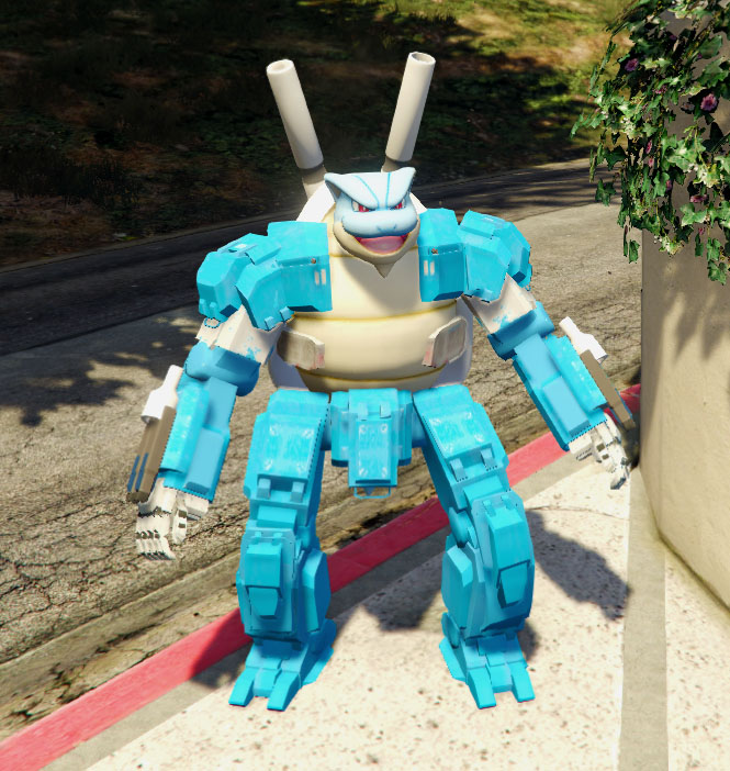 Mecha Cyber Blastoise GTA5 MODS