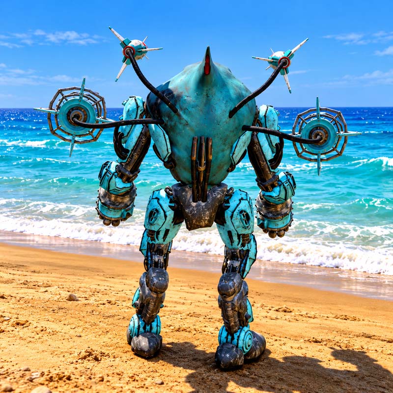 Mecha Cyber Shark GTA5 MODS