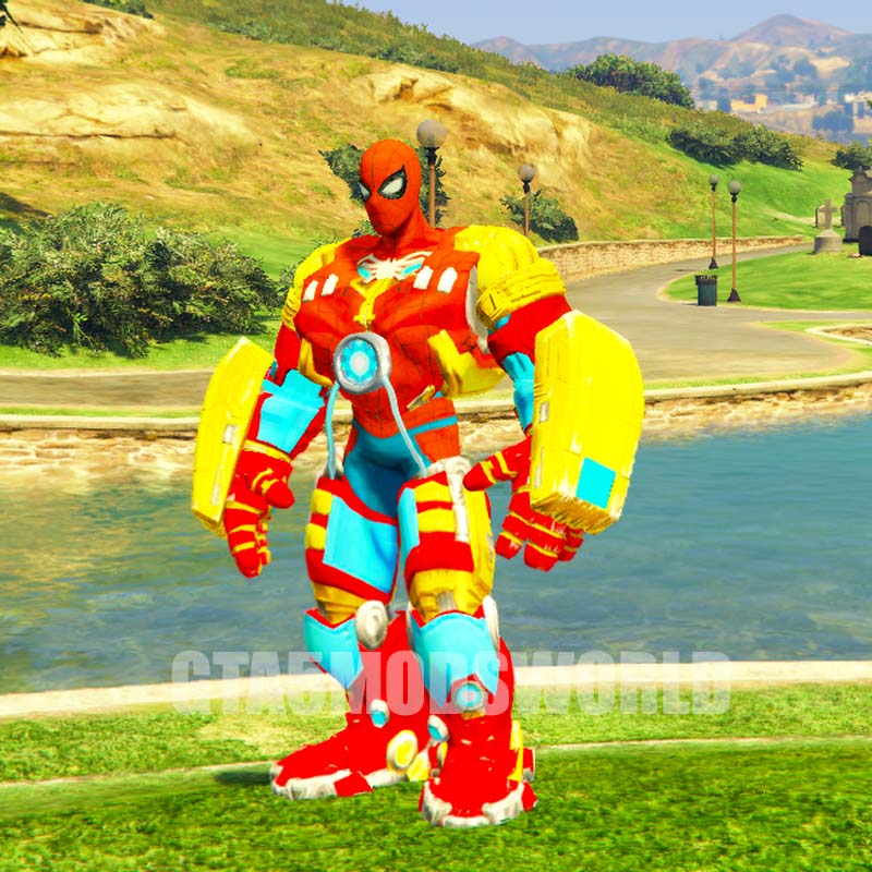 Mecha Iron Spider Titan GTA5 MODS