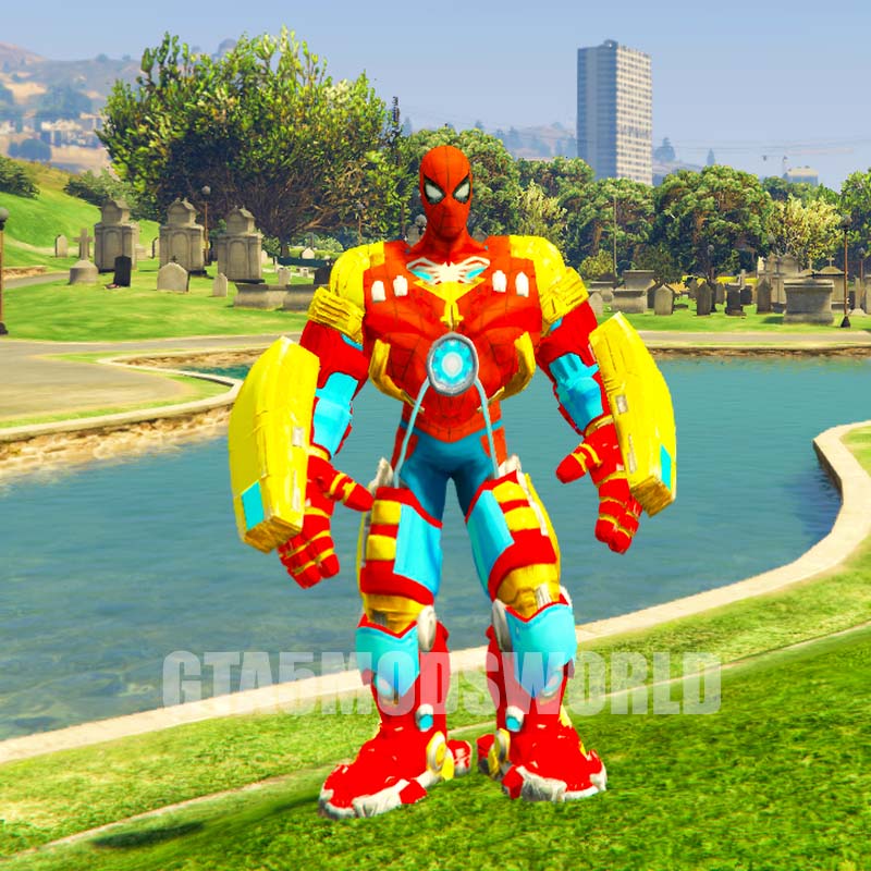 Mecha Iron Spider Titan GTA5 MODS