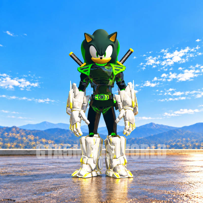 Mecha Ninja Sonic GTA5 MODS