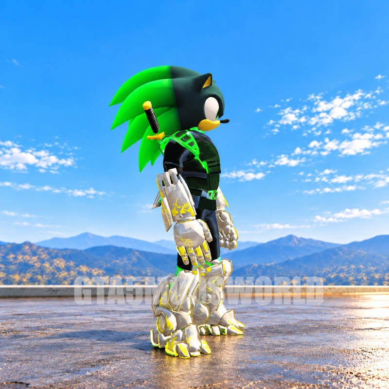 Mecha Ninja Sonic GTA5 MODS