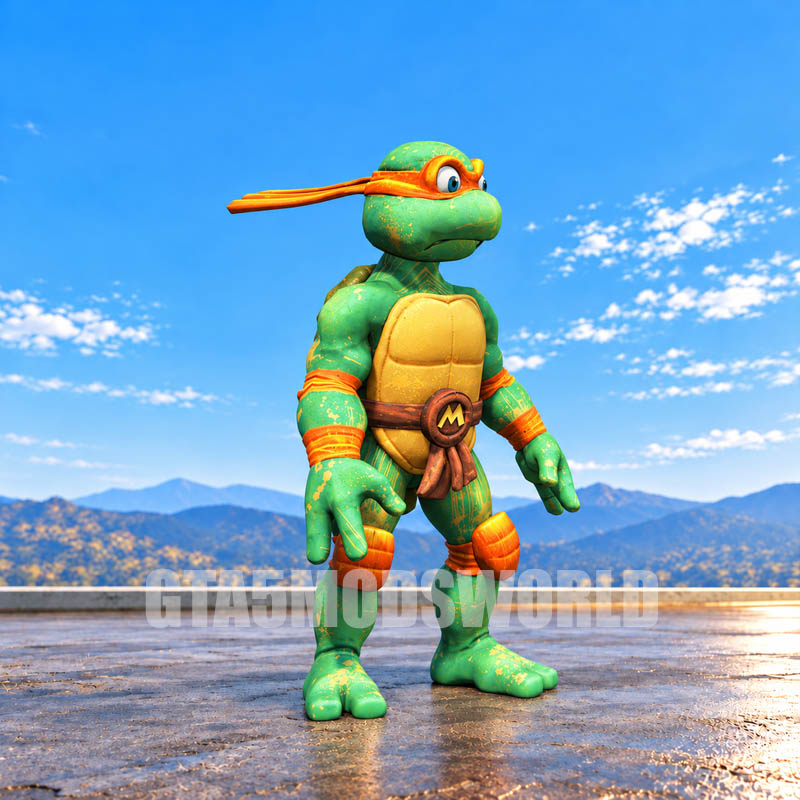 Michelangelo Ninja Turtle GTA5 MODS
