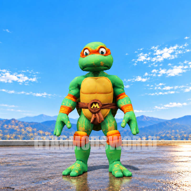 Michelangelo Ninja Turtle GTA5 MODS