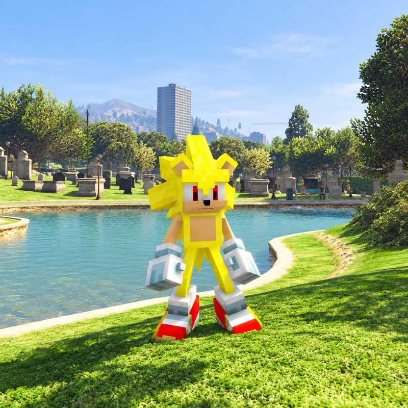 Minecraft Super Sonic GTA5 MODS