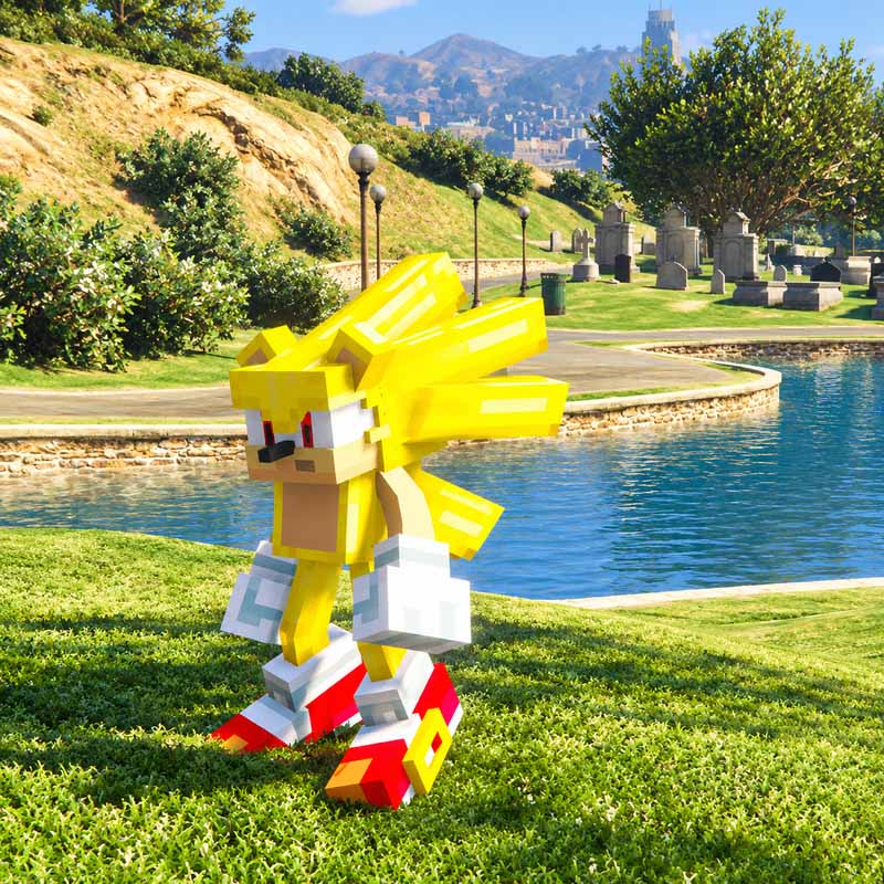 Minecraft Super Sonic GTA5 MODS