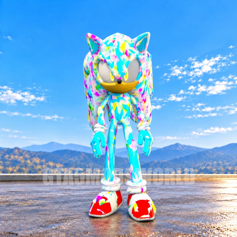 Multicolor Camo Sonic GTA5 MODS