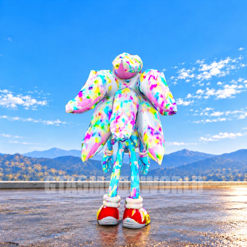 Multicolor Camo Sonic GTA5 MODS