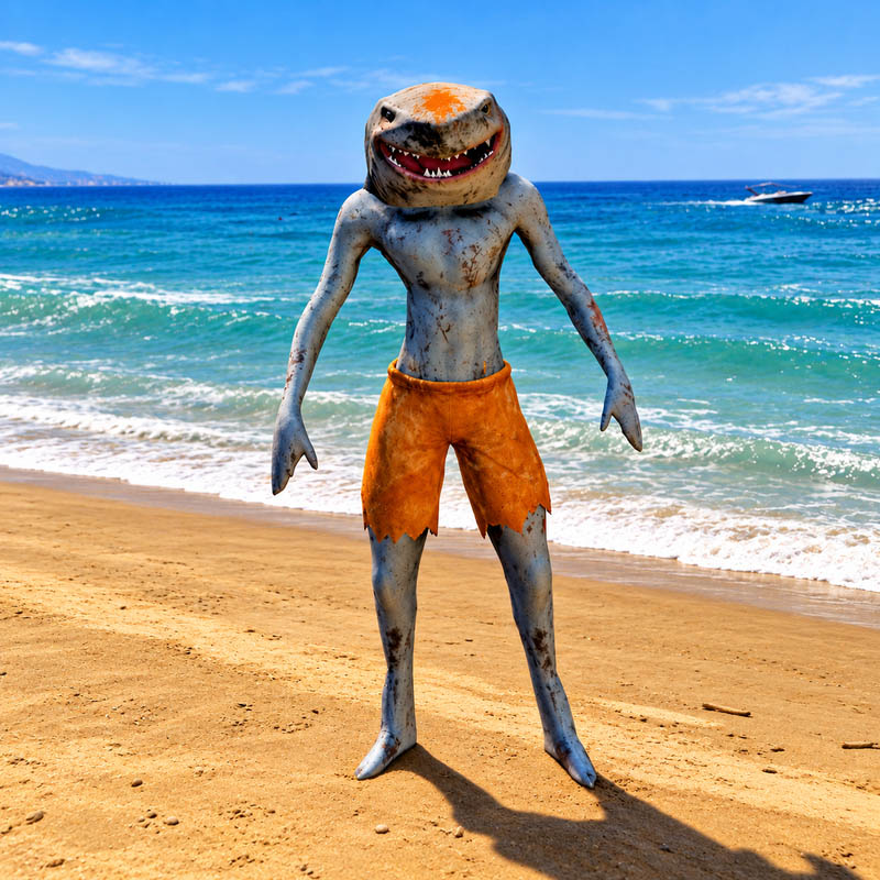 Mutant Shark Man 1 GTA5 MODS 