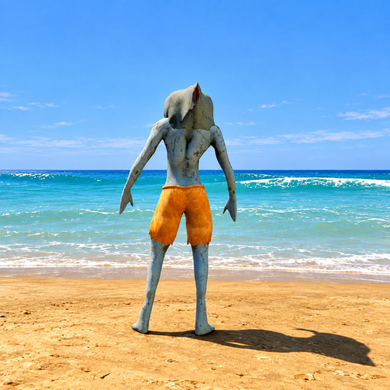 Mutant Shark Man 1 GTA5 MODS 