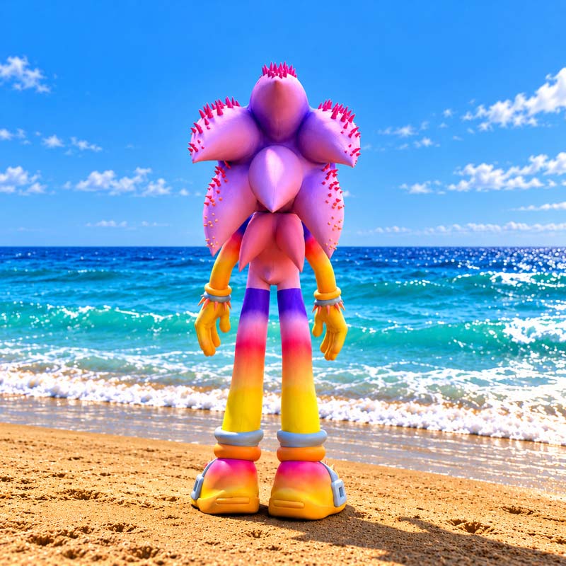 Neon Rainbow Sonic GTA5 MODS