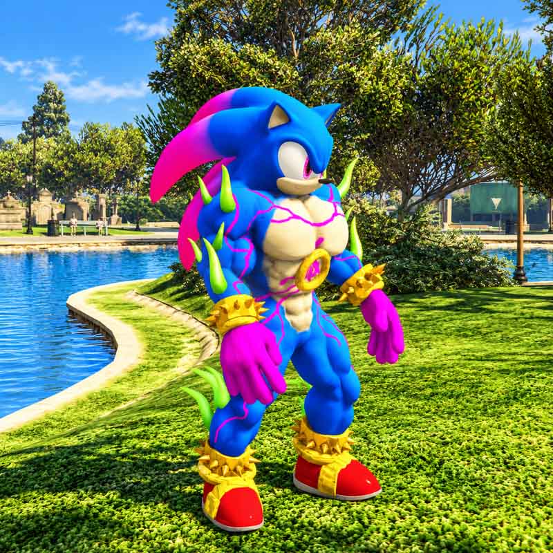 Neon Spike Sonic GTA5 MODS