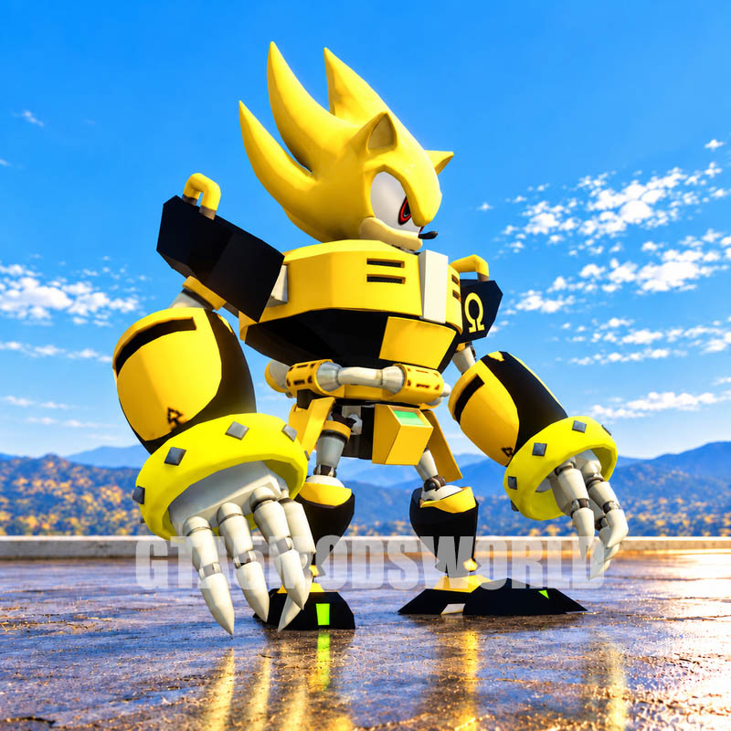 Omega Mecha Super Sonic GTA5 MODS