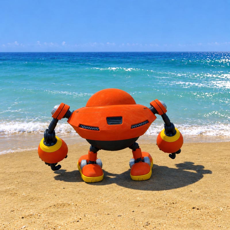 Orange Egg Pawn Robot GTA5 MODS