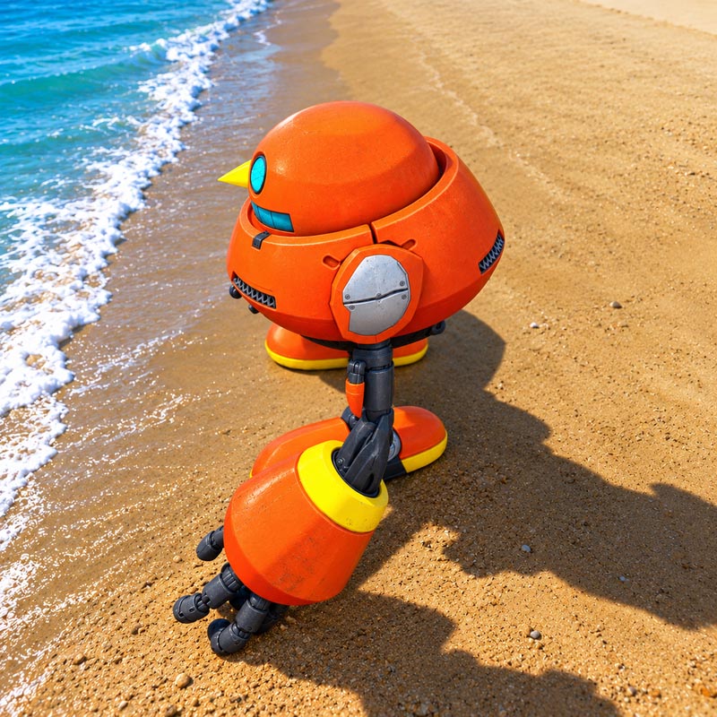 Orange Egg Pawn Robot GTA5 MODS