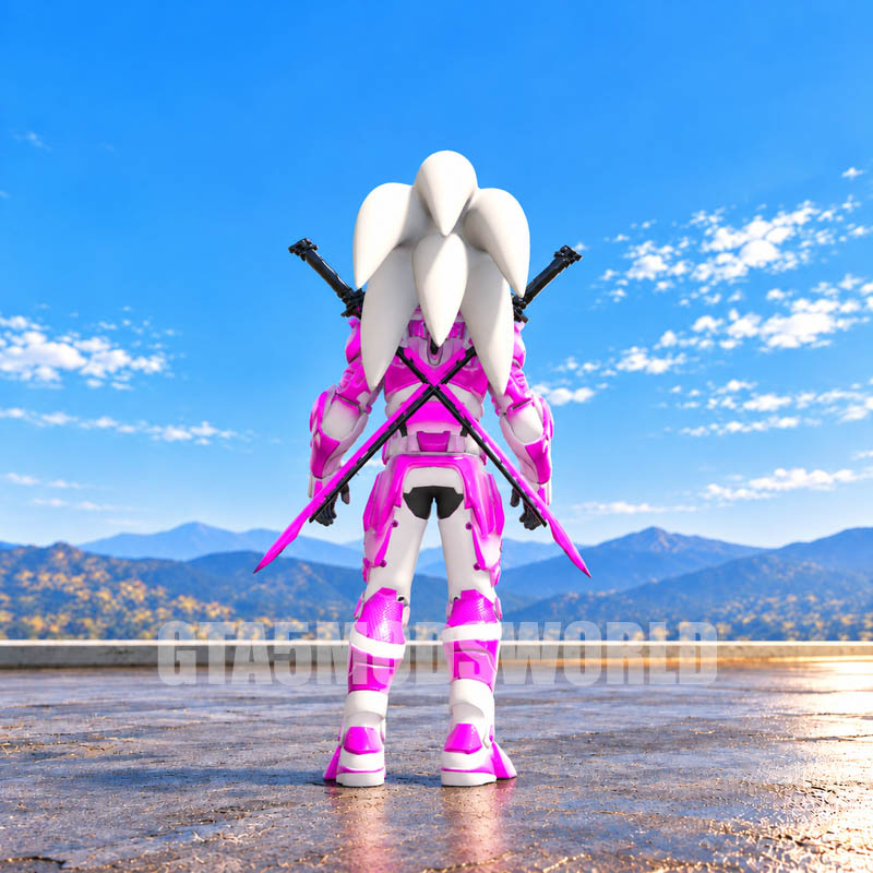 Pink Armor Cyber Sonic GTA5 MODS