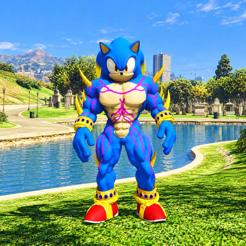 Purple Vein Sonic GTA5 MODS