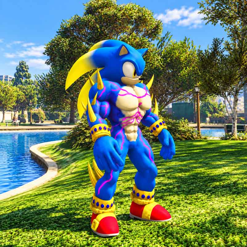 Purple Vein Sonic GTA5 MODS
