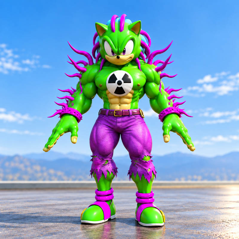 Radioactive Green Sonic GTA5 MODS
