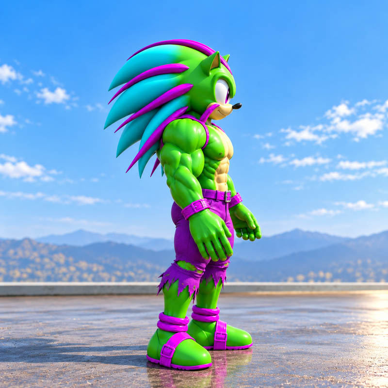 Radioactive Green Sonic GTA5 MODS
