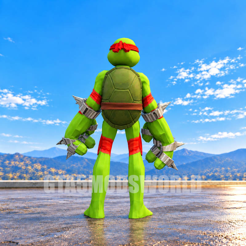 Raphael Ninja Turtle GTA5 MODS
