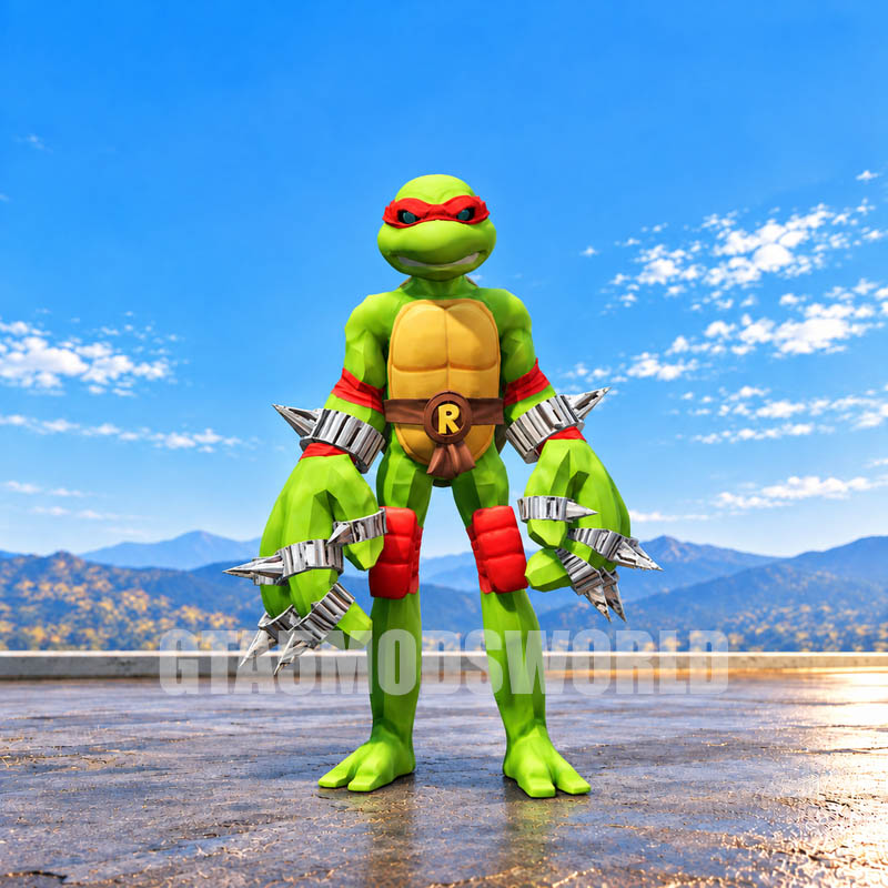 Raphael Ninja Turtle GTA5 MODS