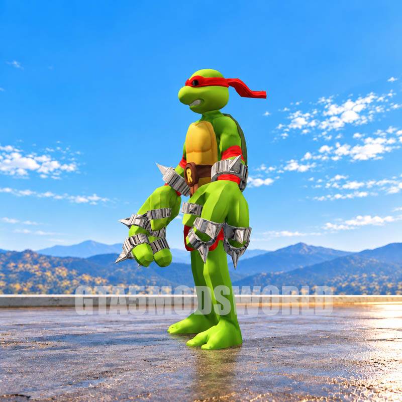 Raphael Ninja Turtle GTA5 MODS