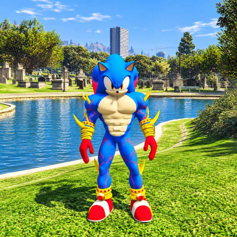 Red Lightning Sonic the Hedgehog GTA5 MODS
