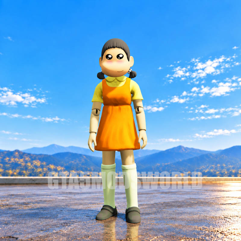 Shinchan Squid Game Doll GTA5 MODS