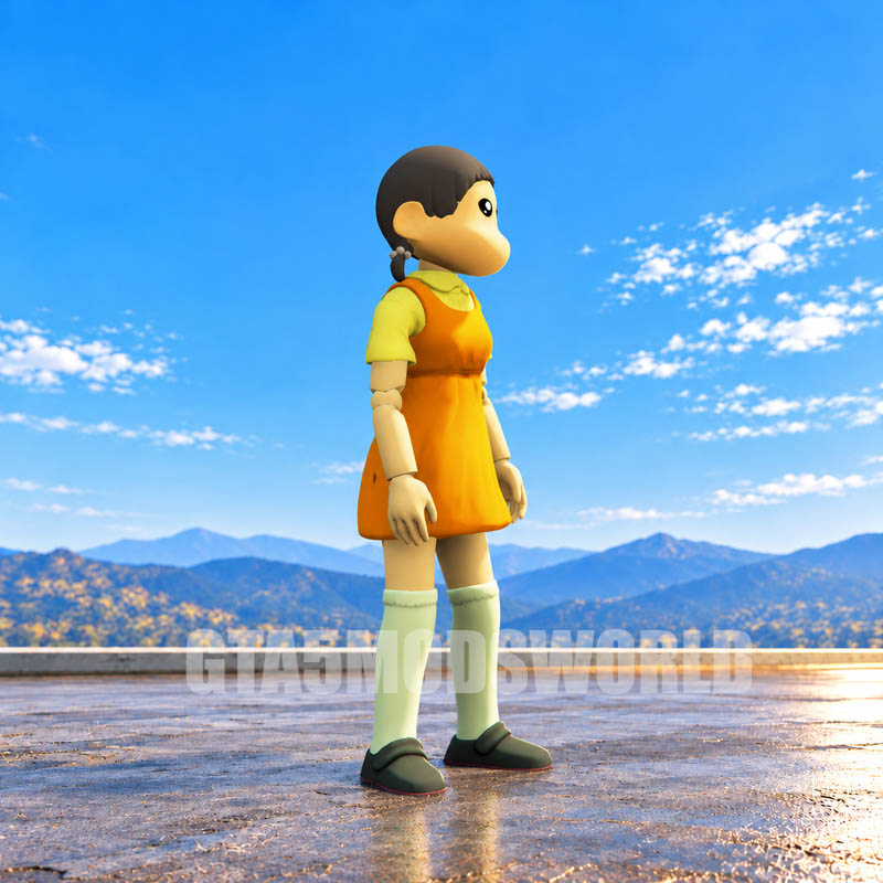 Shinchan Squid Game Doll GTA5 MODS