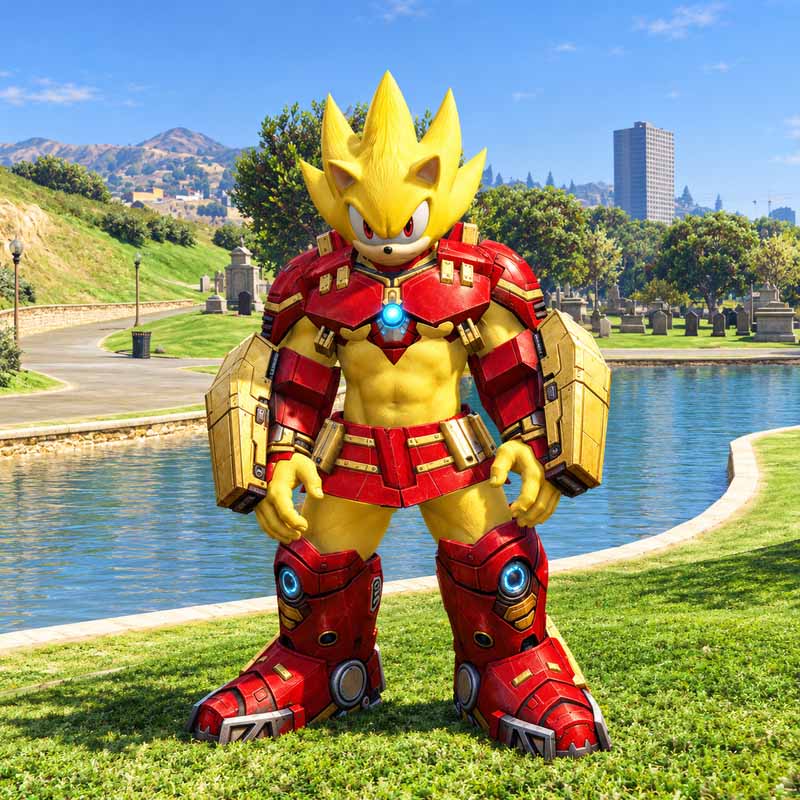 Super Sonic Iron Man GTA5 MODS