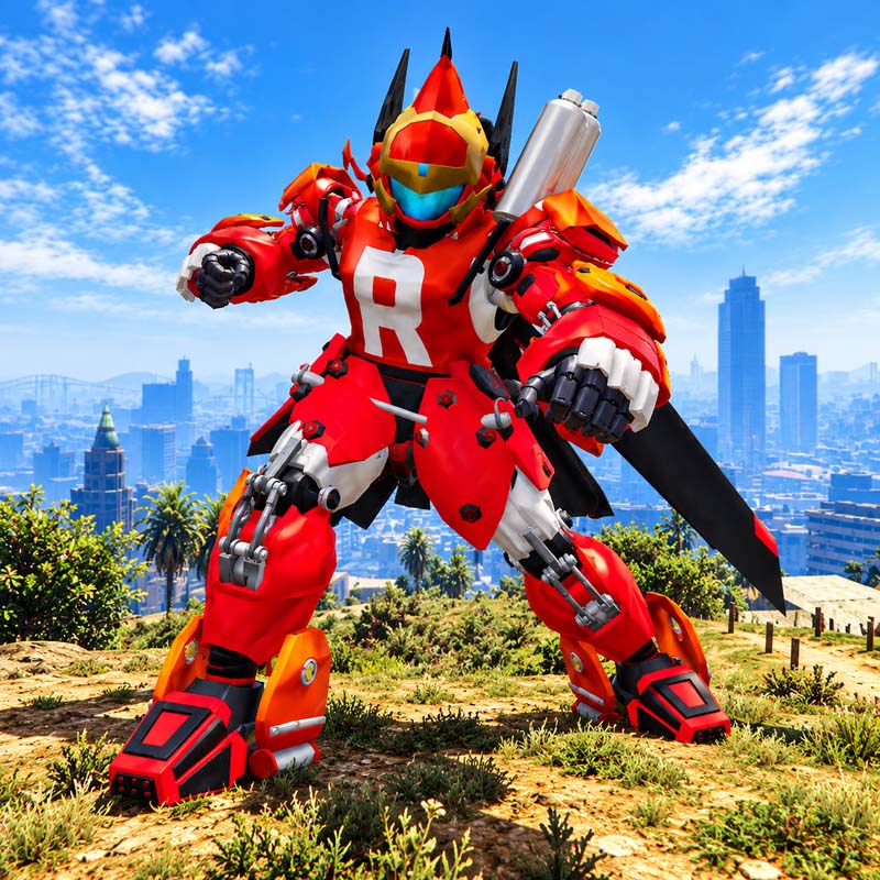 Team Rocket Mech Suit GTA5 Mod