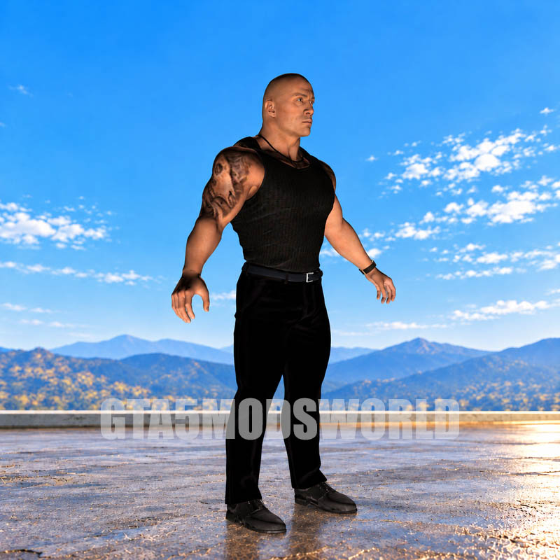 The Rock WWE GTA5 MODS