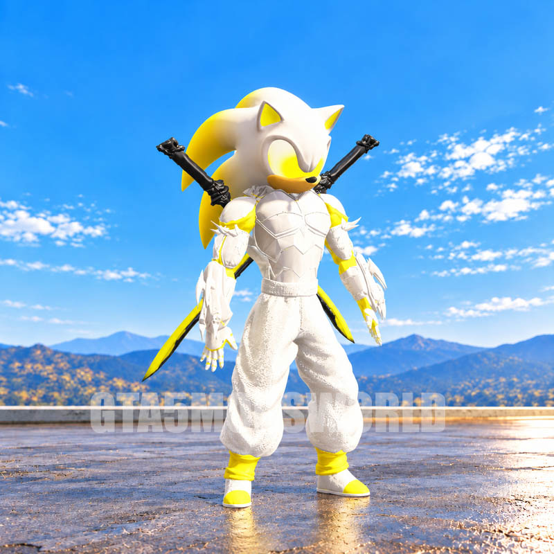 White Armor Mecha Sonic GTA5 MODS