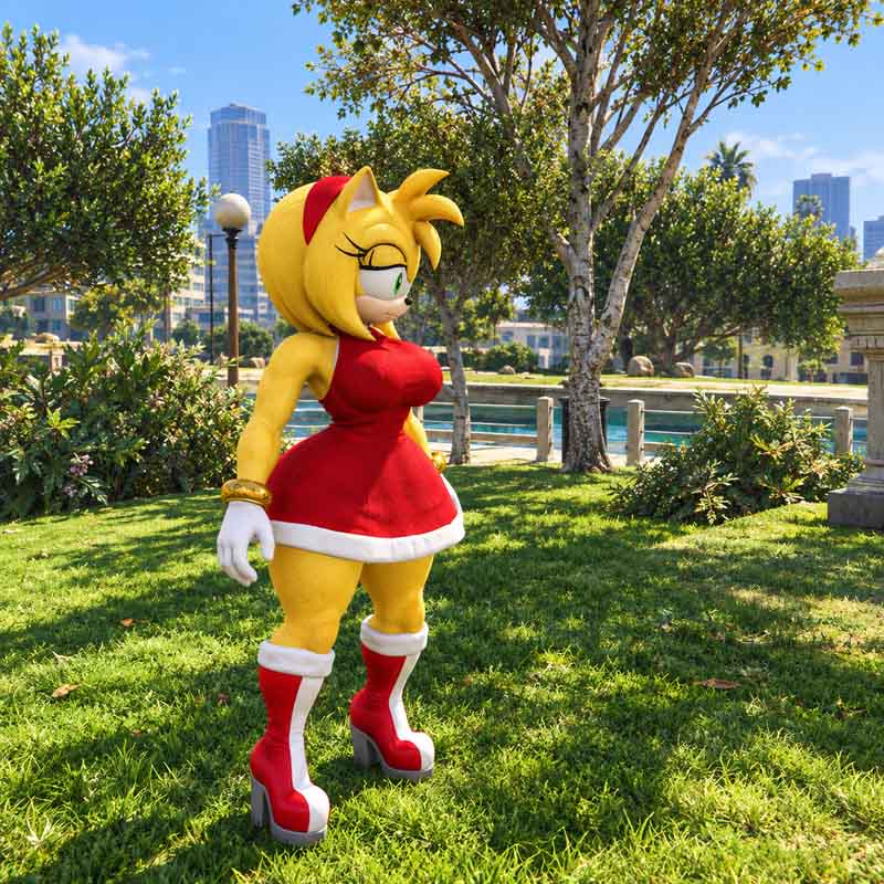 Yellow Amy Rose GTA5 MODS